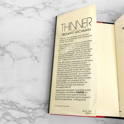 Thinner by Richard Bachman "aka Stephen King" [1984 HARDCOVER]