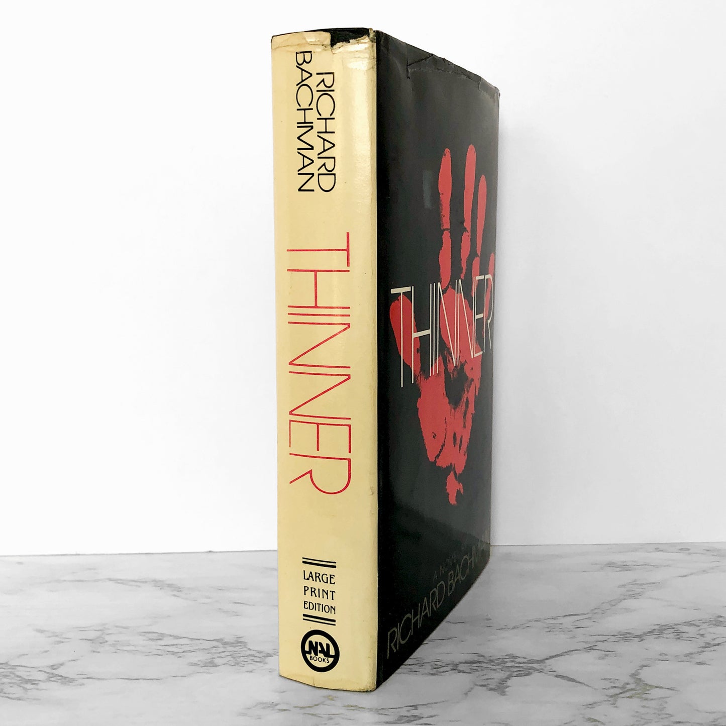 Thinner by Richard Bachman "aka Stephen King" [LARGE PRINT EDITION] 1984