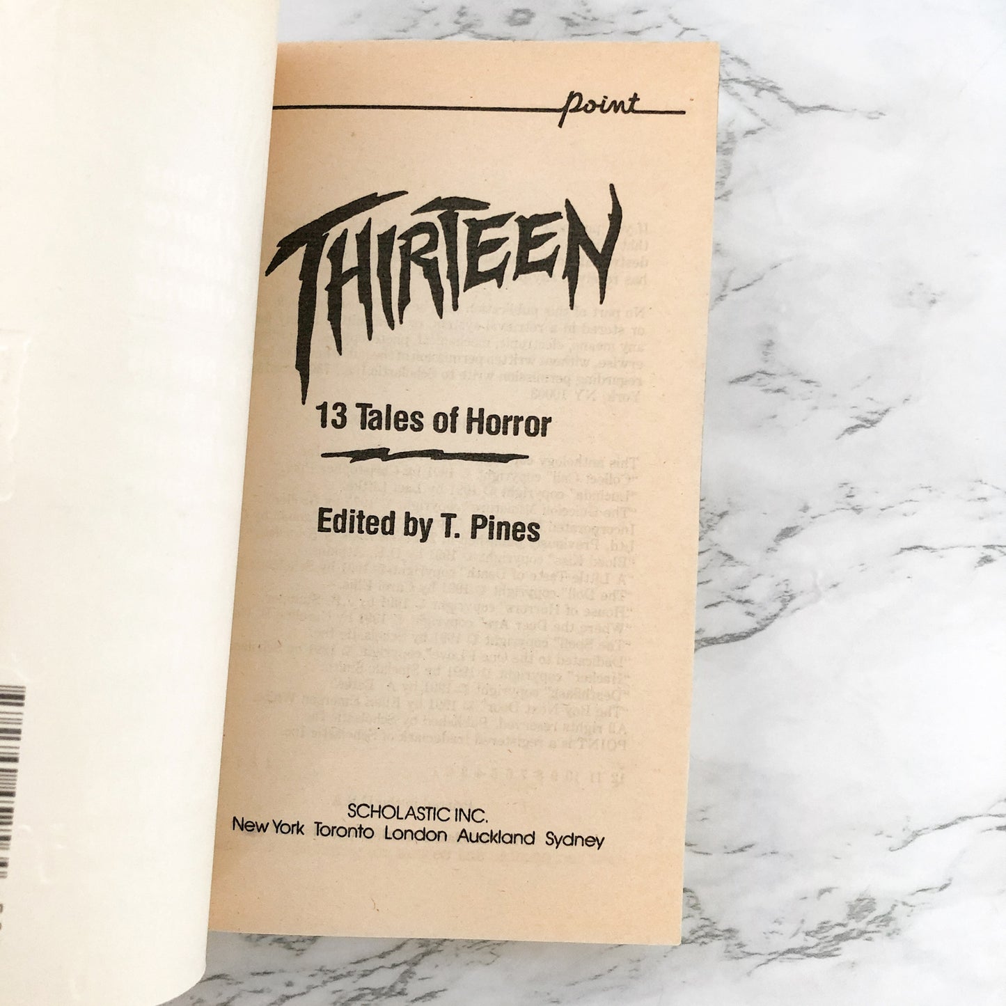 Thirteen: 13 Tales of Horror by 13 Masters of Horror [1991 PAPERBACK] Point Horror #21