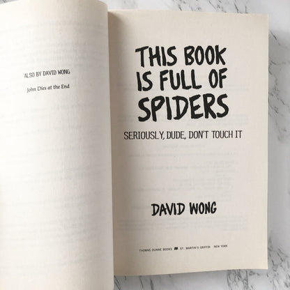 This Book is Full of Spiders by David Wong [TRADE PAPERBACK / 2012] - Bookshop Apocalypse