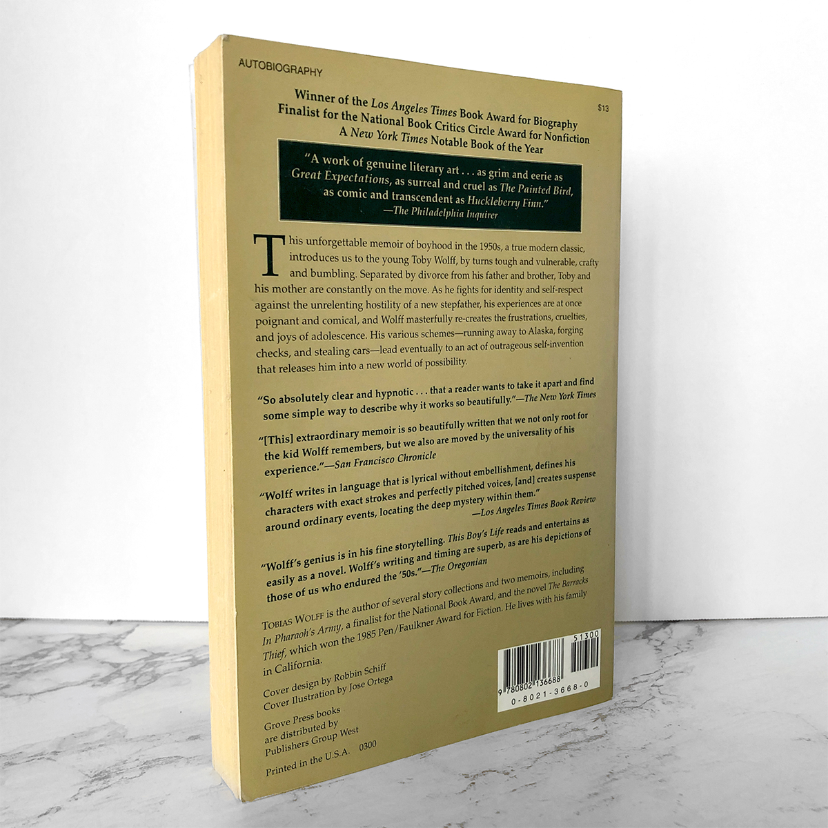 This Boy's Life: A Memoir by Tobias Wolff [TRADE PAPERBACK / 1989]