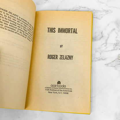 This Immortal by Roger Zelazny [1974 PAPERBACK]