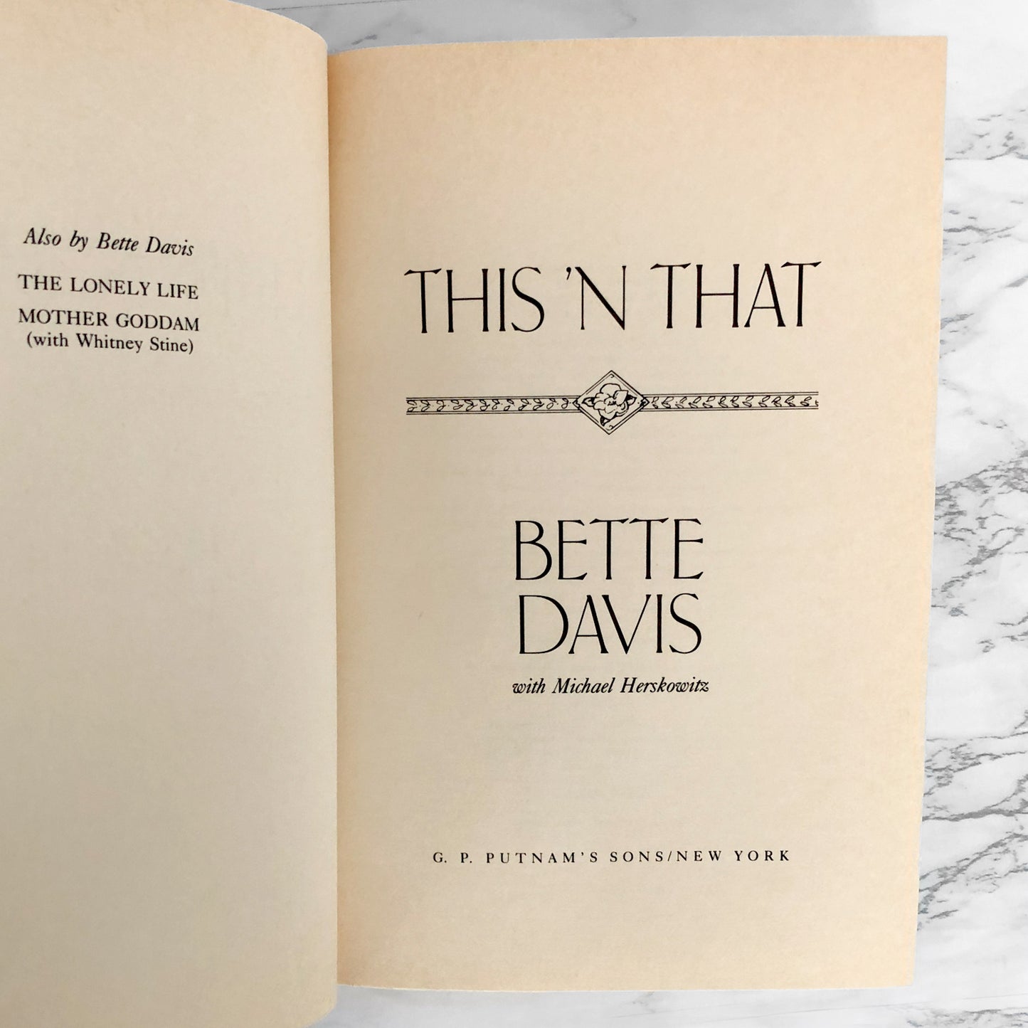 This 'N That by Better Davis [FIRST EDITION / 1987]
