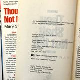Thou Shalt Not Kill by Mary S. Ryzuk [HARDCOVER FIRST EDITION / 1990]