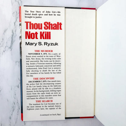 Thou Shalt Not Kill by Mary S. Ryzuk [HARDCOVER FIRST EDITION / 1990]