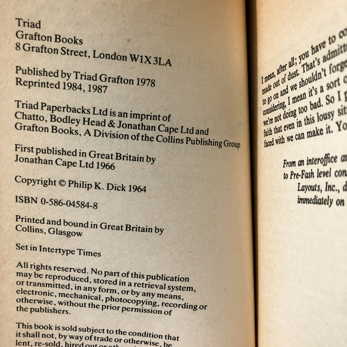 The Three Stigmata of Palmer Eldritch by Philip K. Dick [1978 U.K. PAPERBACK] - Bookshop Apocalypse