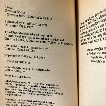 The Three Stigmata of Palmer Eldritch by Philip K. Dick [1978 U.K. PAPERBACK] - Bookshop Apocalypse