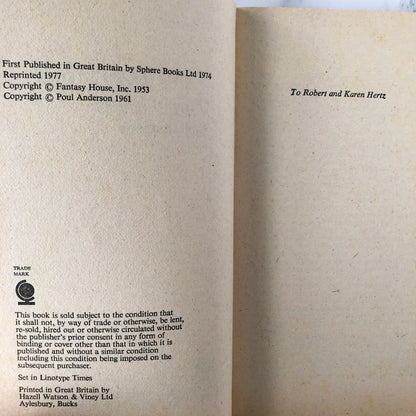 Three Hearts and Three Lions by Poul Anderson [U.K. PAPERBACK / 1977]