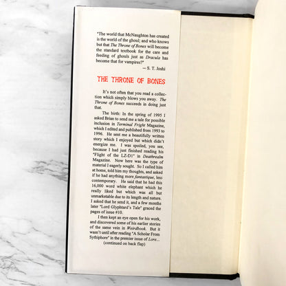 The Throne of Bones by Brian McNaughton [FIRST EDITION / FIRST PRINTING] 1997 Terminal Fright