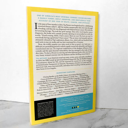 I'm Just a Person by Tig Notaro [UNCORRECTED PROOF / PAPERBACK] - Bookshop Apocalypse