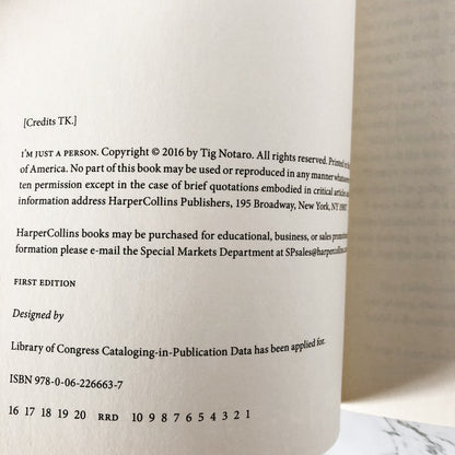 I'm Just a Person by Tig Notaro [UNCORRECTED PROOF / PAPERBACK] - Bookshop Apocalypse