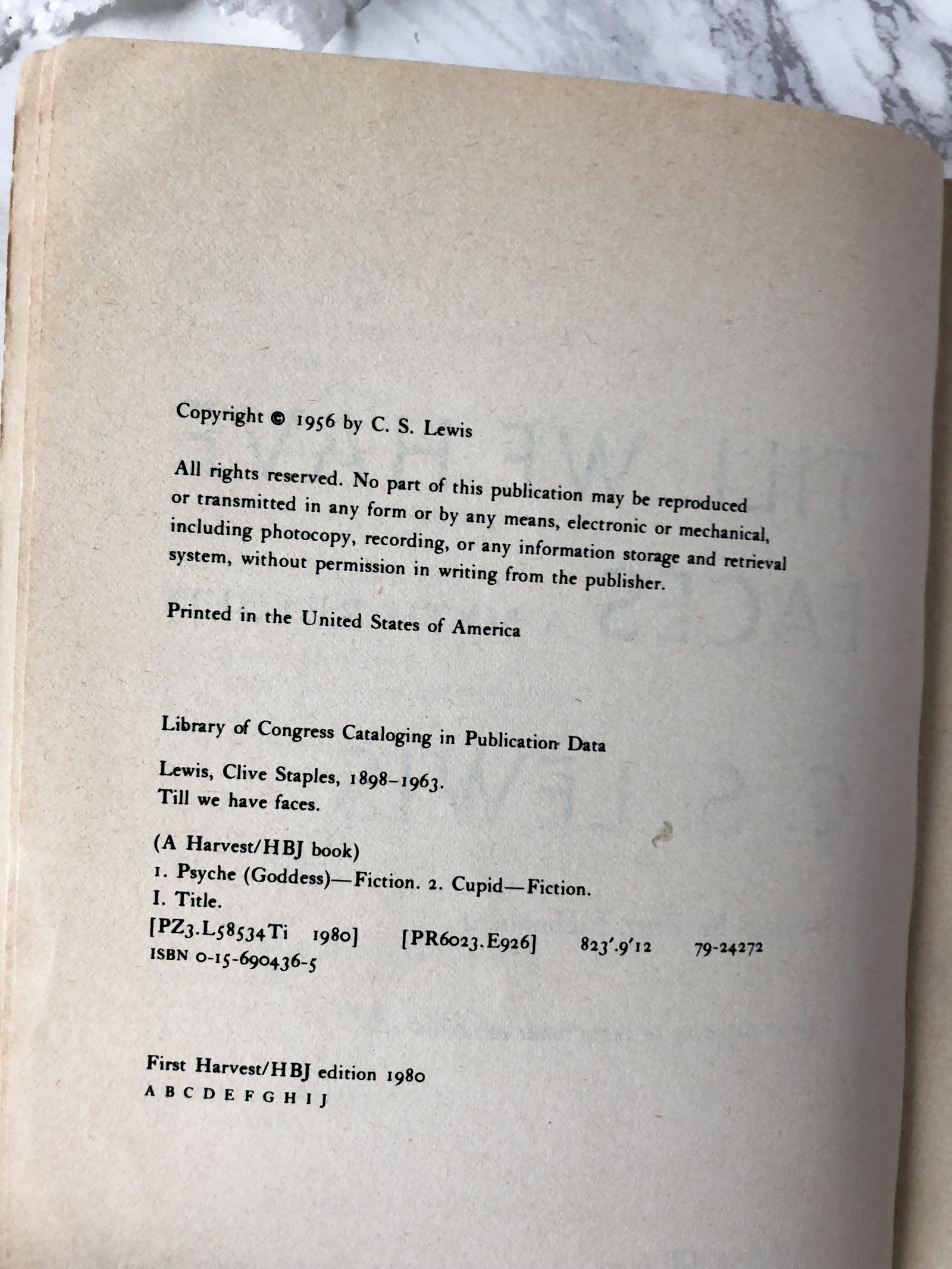 Till We Have Faces by C.S. Lewis [1980 TRADE PAPERBACK] - Bookshop Apocalypse