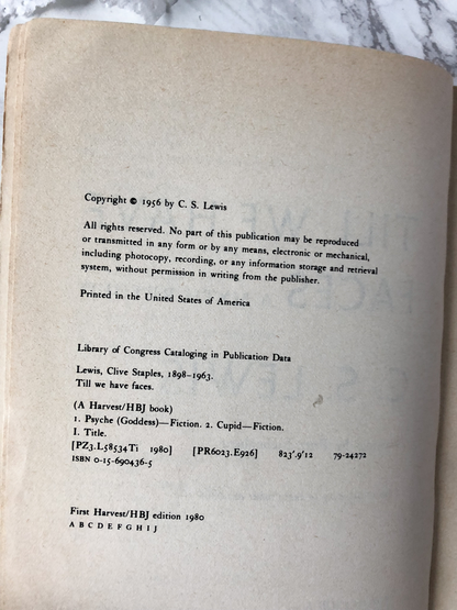 Till We Have Faces by C.S. Lewis [1980 TRADE PAPERBACK] - Bookshop Apocalypse