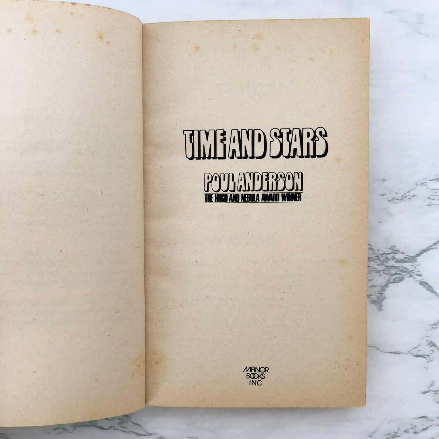 Time and Stars by Poul Anderson [1975 PAPERBACK]