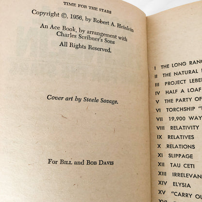 Time for the Stars by Robert A. Heinlein [FIRST PAPERBACK PRINTING] 1956