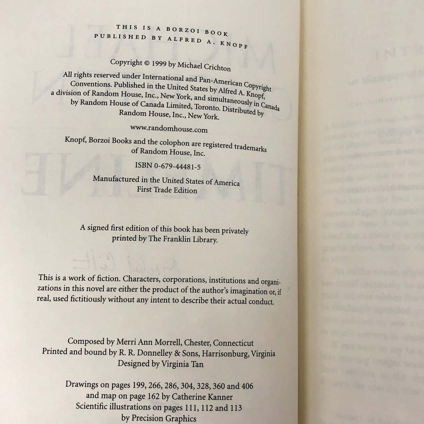 Timeline by Michael Crichton SIGNED! [FIRST EDITION • FIRST PRINTING] 1999