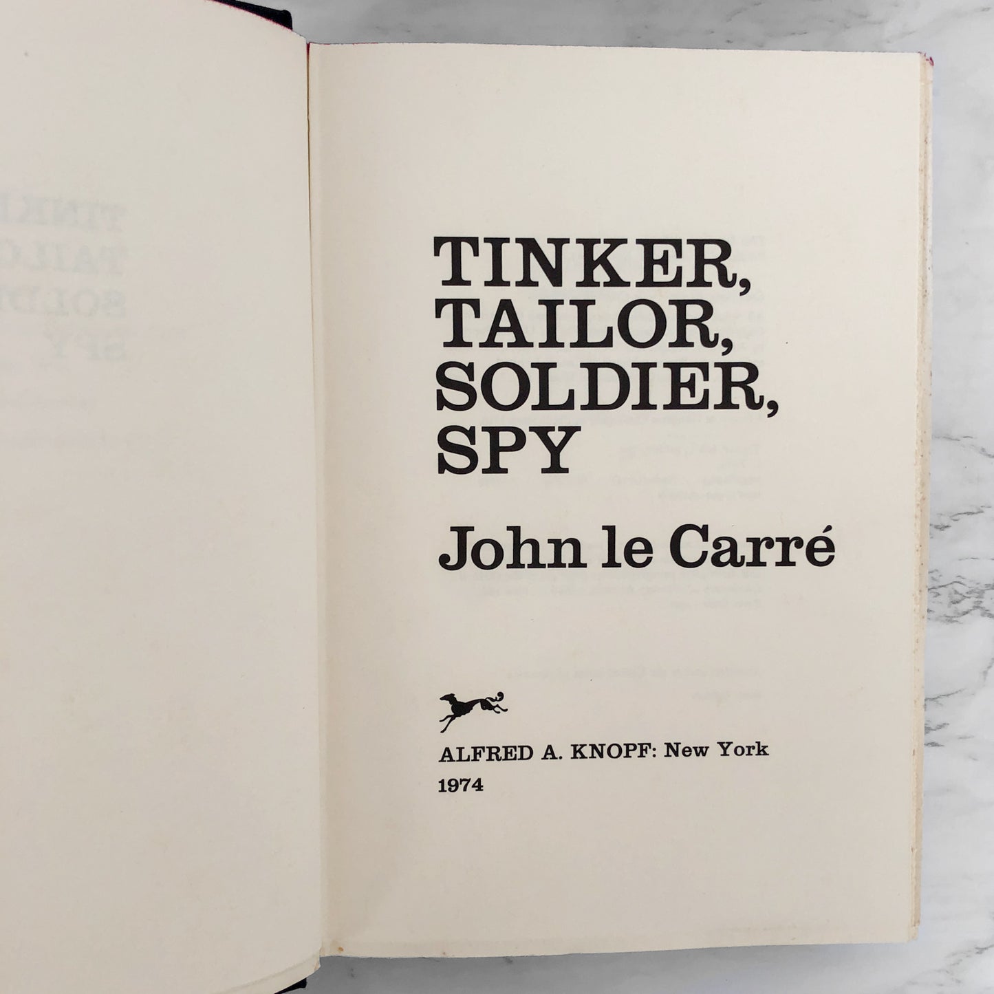 Tinker Tailor Soldier Spy by John Le Carré [1974 FIRST EDITION / FIRST PRINTING]