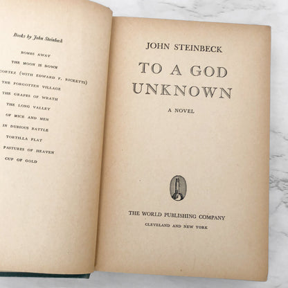To a God Unknown by John Steinbeck [TOWER FIRST EDITION / 1943]