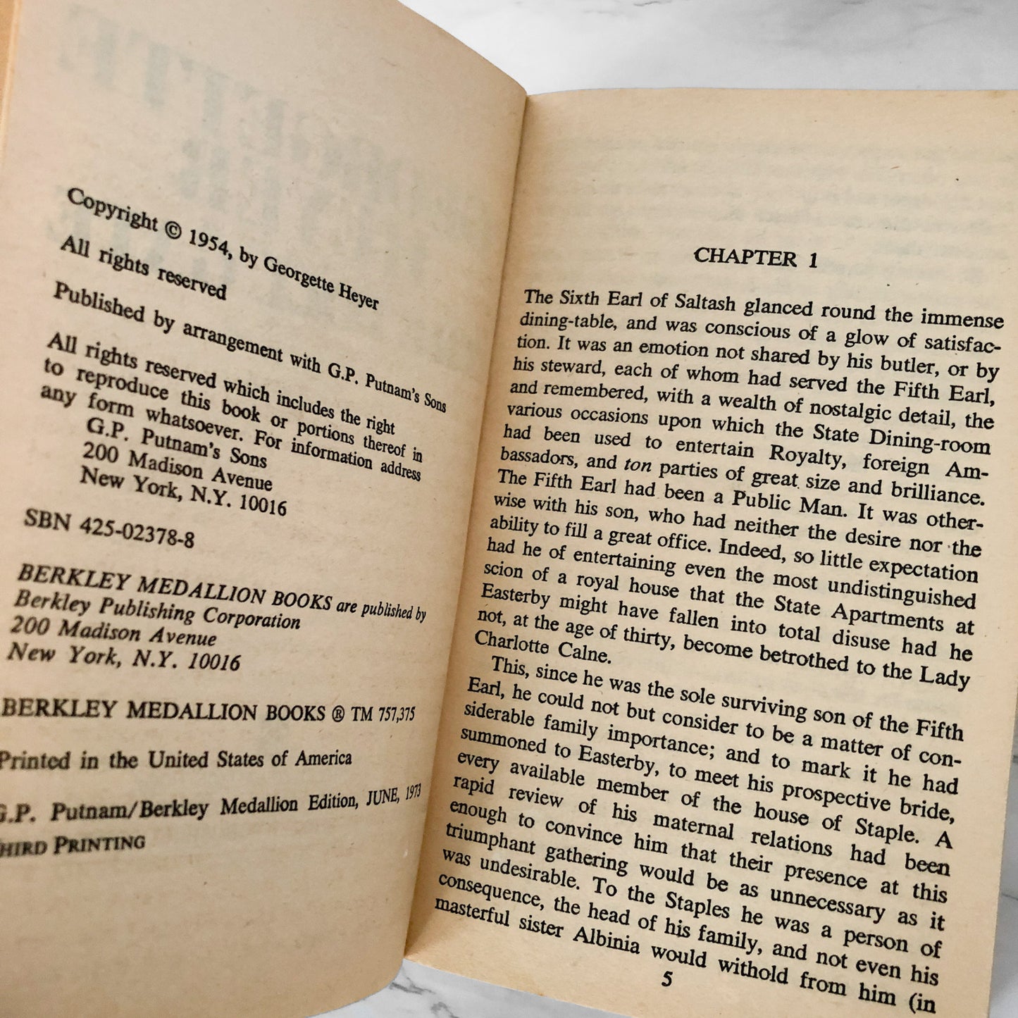 The Toll Gate by Georgette Heyer [1973 PAPERBACK]