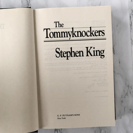 The Tommyknockers by Stephen King [1987 HARDCOVER] BCE • G.P. Putnam's Sons