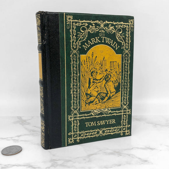 The Adventures of Tom Sawyer by Mark Twain [1985 MINI LEATHER-BOUND HARDCOVER]