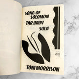 Three Novels: Song of Solomon, Tar Baby & Sula by Toni Morrison [XL TRADE PAPERBACK] 1987
