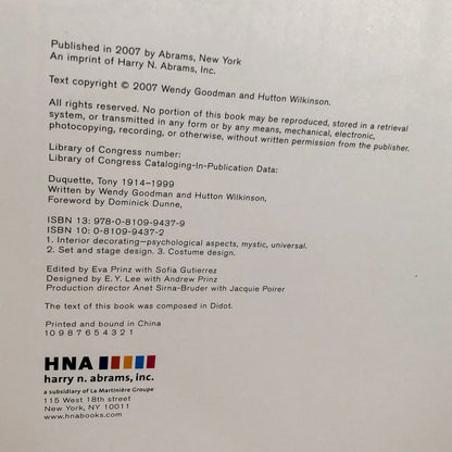 Tony Duquette by Wendy Goodman & Hutton Wilkinson [FIRST EDITION]