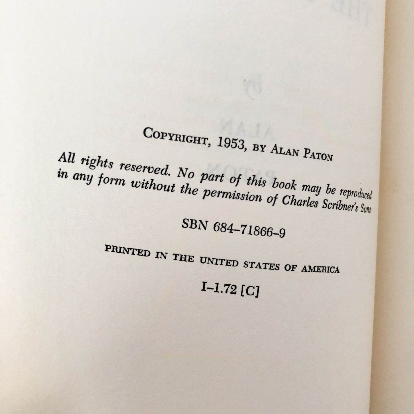 Too Late the Phalarope by Alan Paton [TRADE PAPERBACK / 1953]