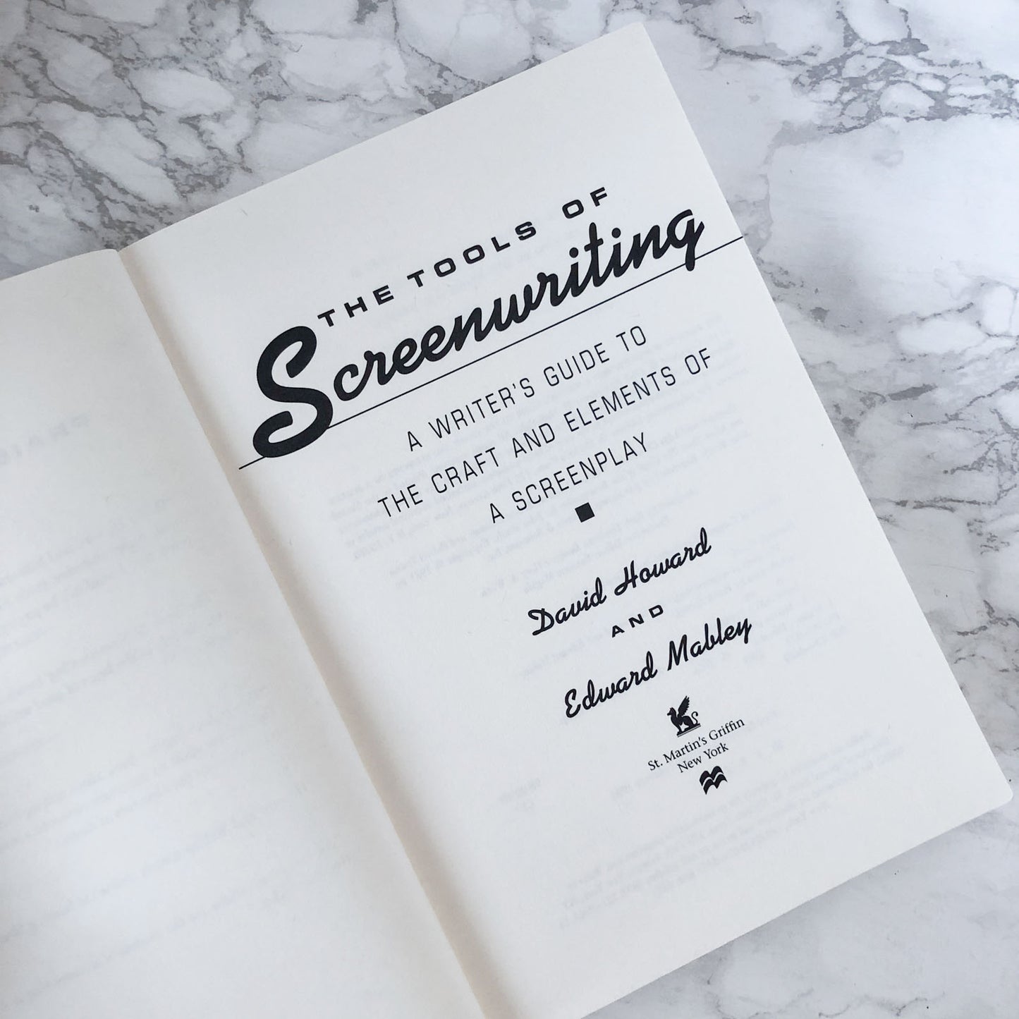 The Tools of Screenwriting by David Howard & Edward Mabley [1995 TRADE PAPERBACK]