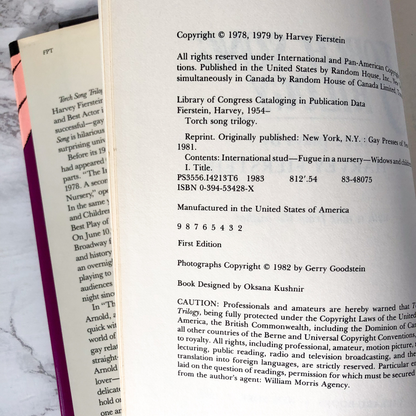 Torch Song Trilogy by Harvey Fierstein [SIGNED FIRST EDITION] - Bookshop Apocalypse