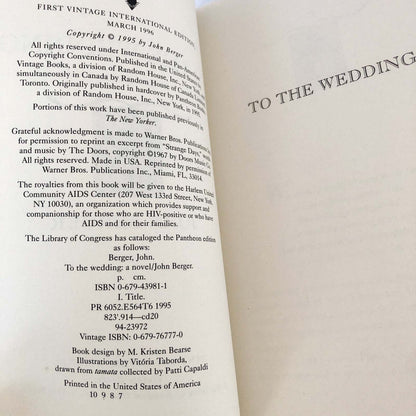 To the Wedding by John Berger [TRADE PAPERBACK / 1996]
