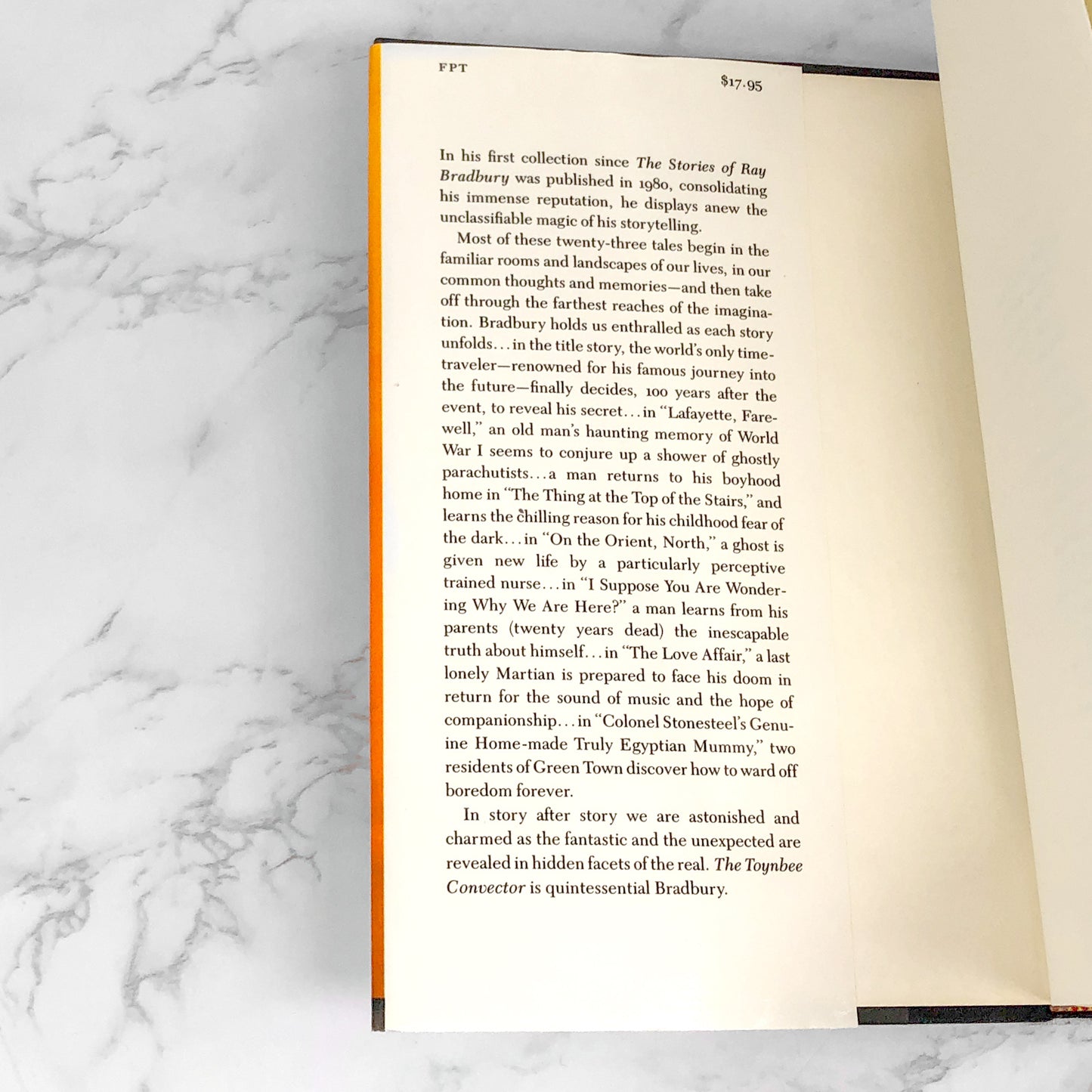 The Toynbee Convector by Ray Bradbury [FIRST EDITION • FIRST PRINTING] • 1988