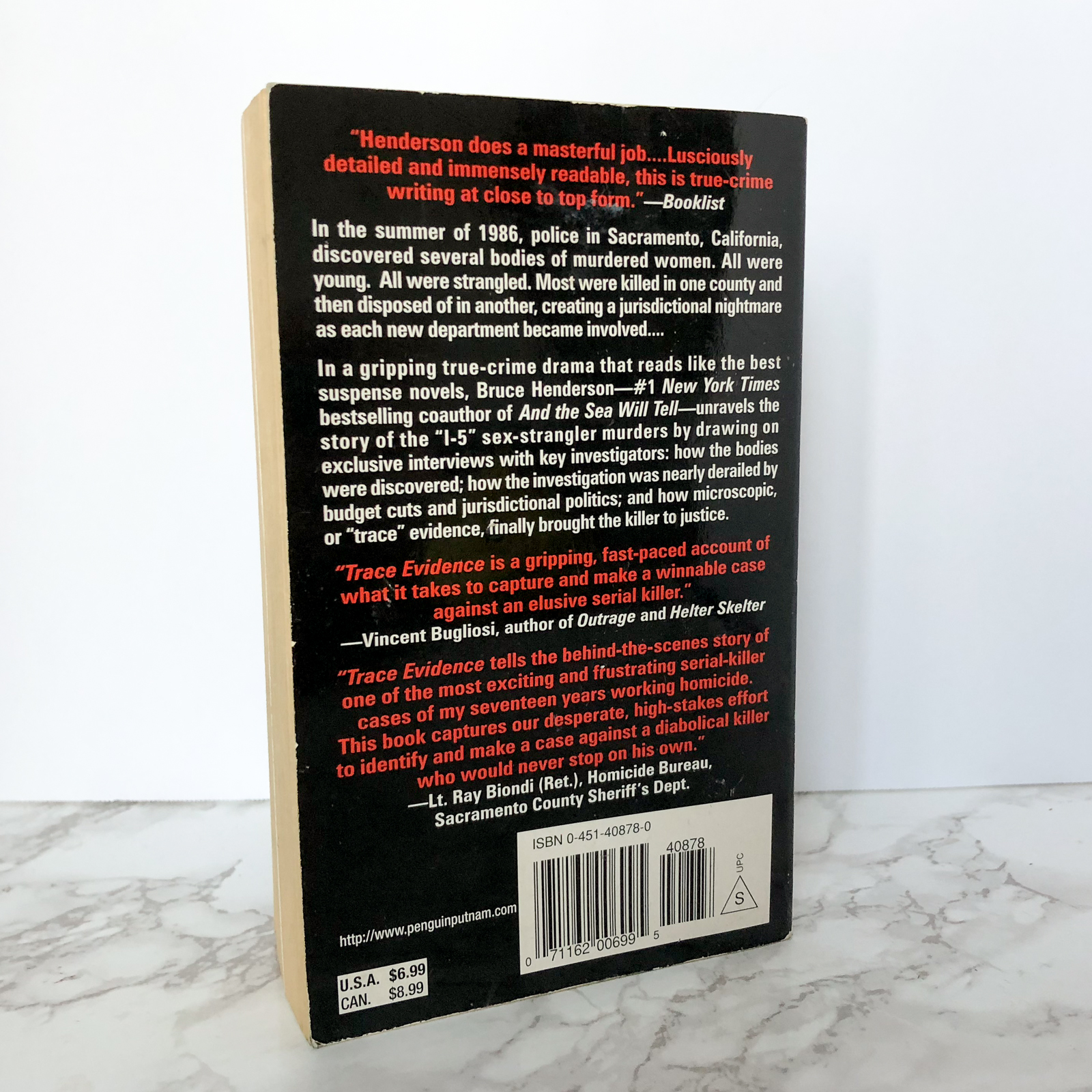 Trace Evidence: The Hunt for the I-5 Strangler by Bruce Henderson [1999 PAPERBACK] - Bookshop Apocalypse