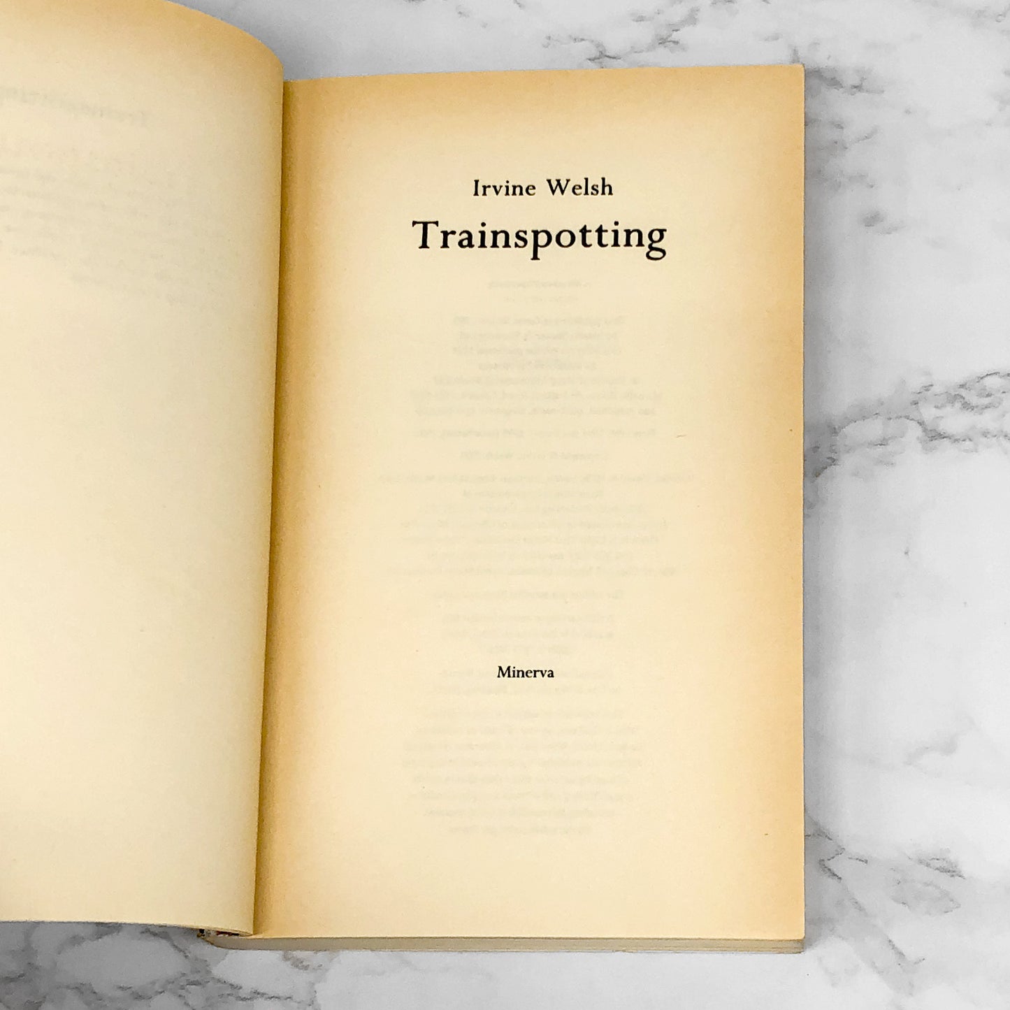 Trainspotting by Irvine Welsh [U.K. TRADE PAPERBACK] 1996