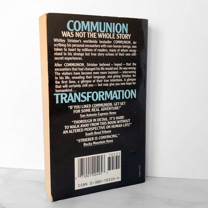 Transformation: The Breakthrough by Whitley Strieber [1989 PAPERBACK]
