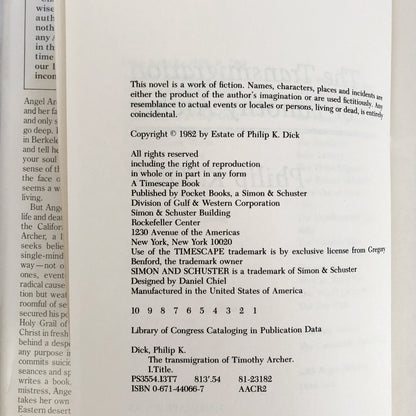 The Transmigration of Timothy Archer by Philip K. Dick [FIRST EDITION / FIRST PRINTING]