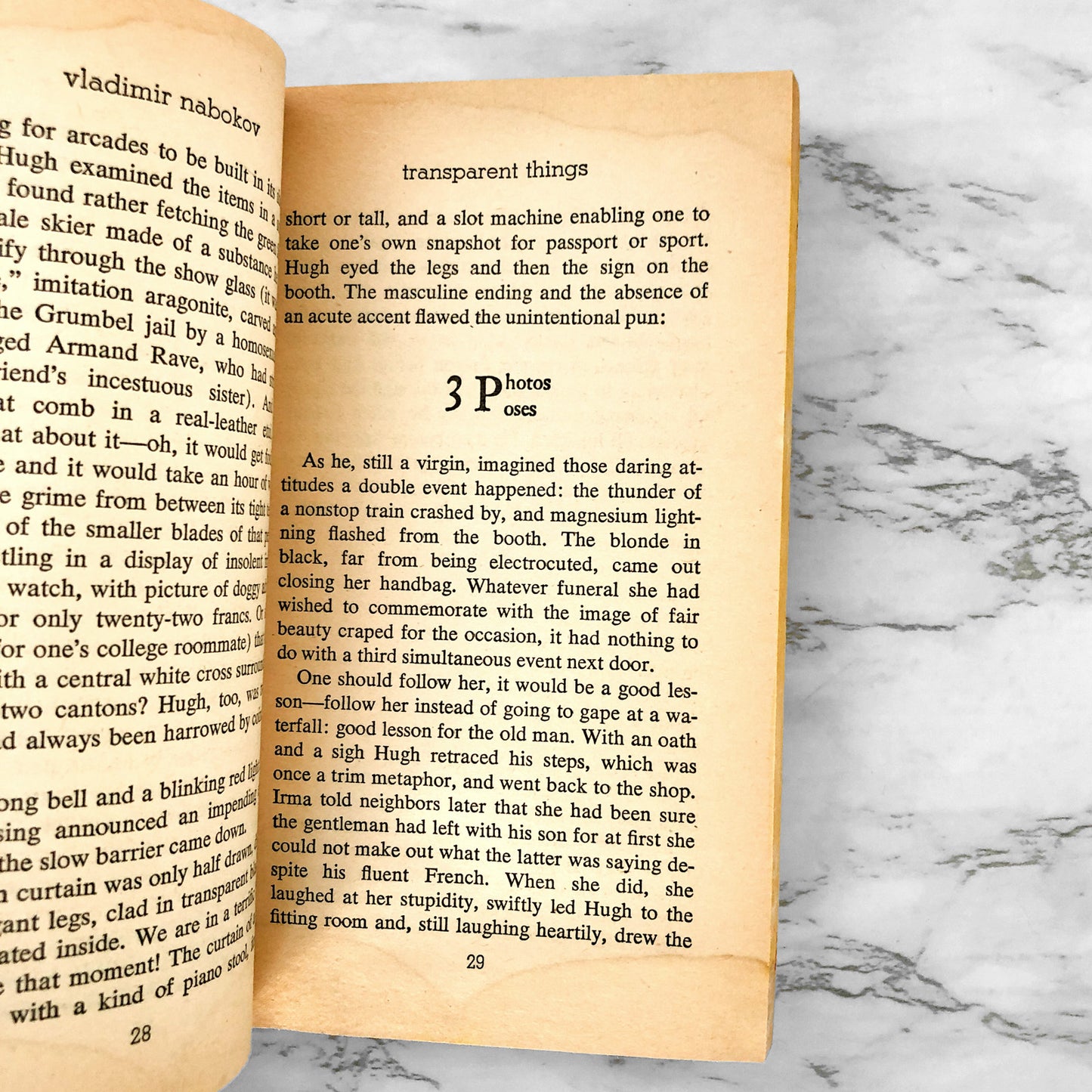 Transparent Things by Vladimir Nabokov [FIRST PAPERBACK PRINTING] 1974