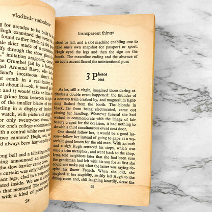 Transparent Things by Vladimir Nabokov [FIRST PAPERBACK PRINTING] 1974
