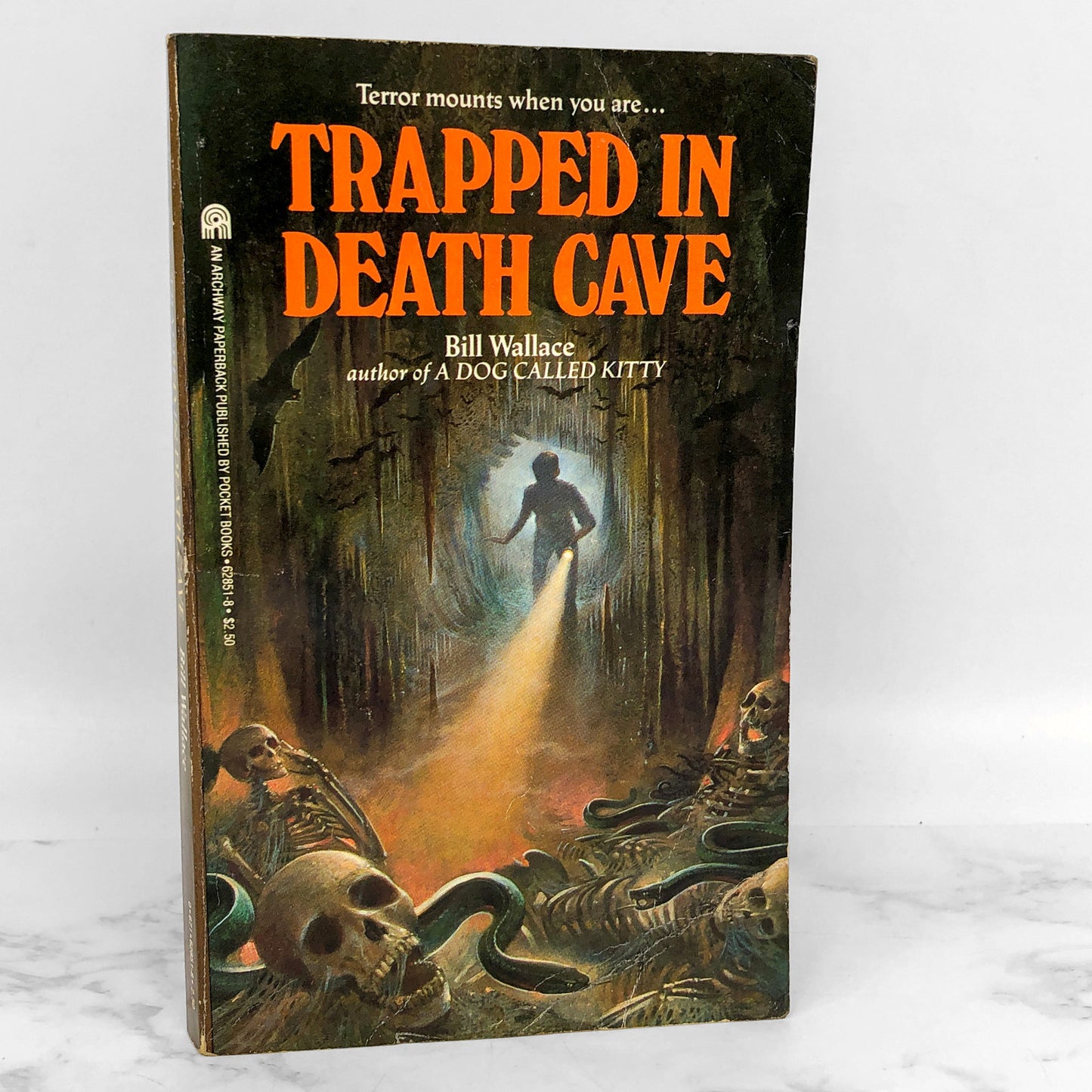 Trapped in Death Cave by Bill Wallace [FIRST EDITION PAPERBACK] 1985