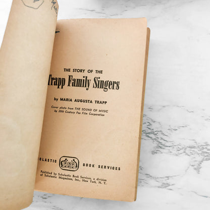 The Story of the Trapp Family Singers by Maria Augusta von Trapp [MOVIE TIE-IN EDITION / 1966]