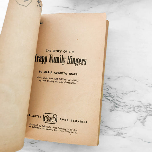 The Story of the Trapp Family Singers by Maria Augusta von Trapp [MOVIE TIE-IN EDITION / 1966]