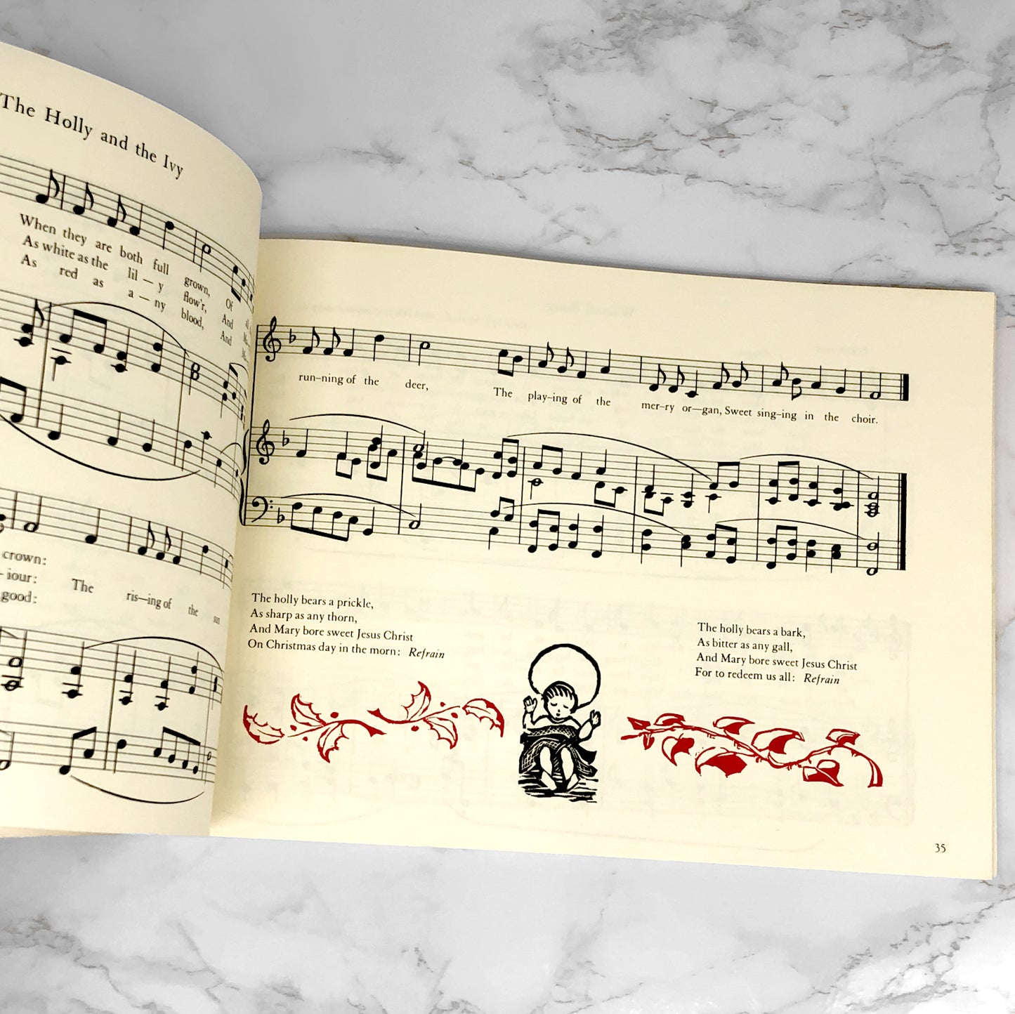 The Trapp Family Book of Christmas Songs [VINTAGE TRADE PAPERBACK] 1973 ❧ Pantheon Books