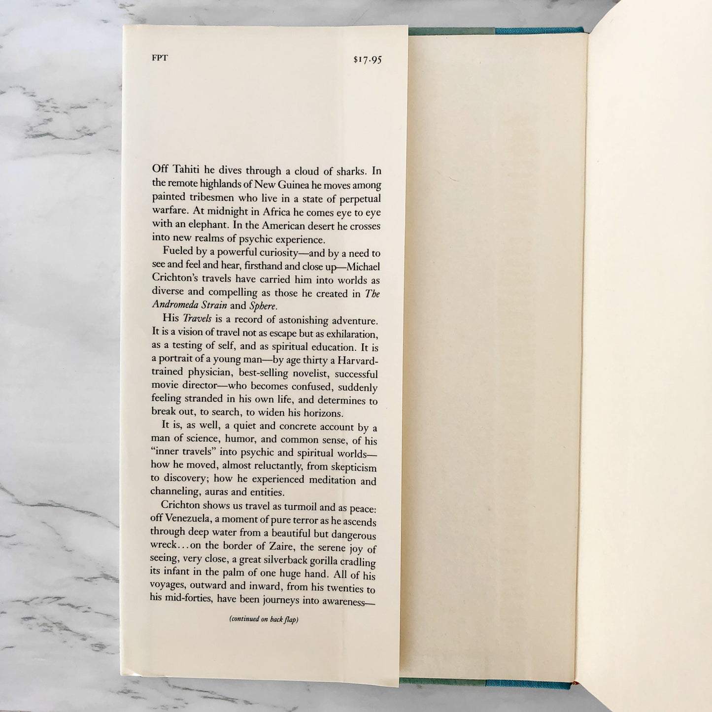 Travels by Michael Crichton [FIRST EDITION / 1988]