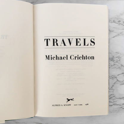 Travels by Michael Crichton [FIRST EDITION / 1988]