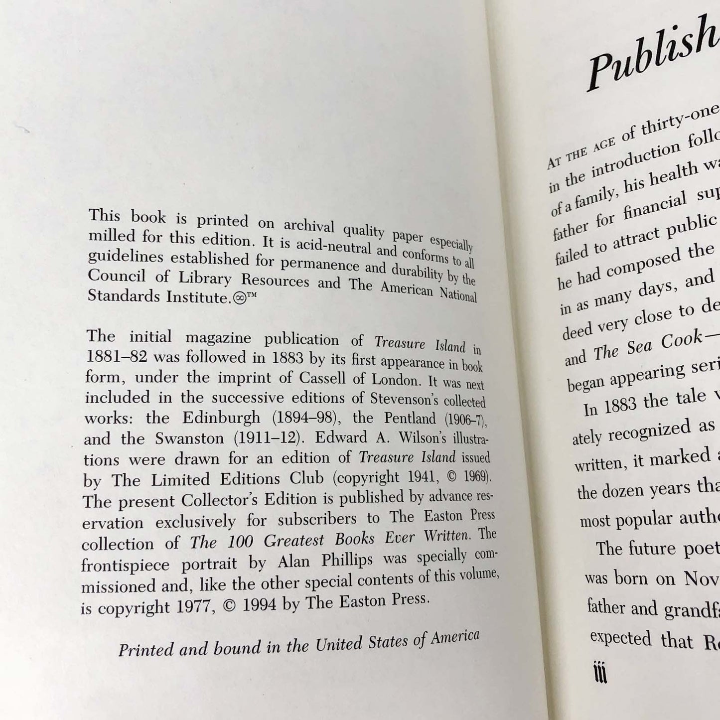 Treasure Island by Robert Louis Stevenson [THE EASTON PRESS] 1977