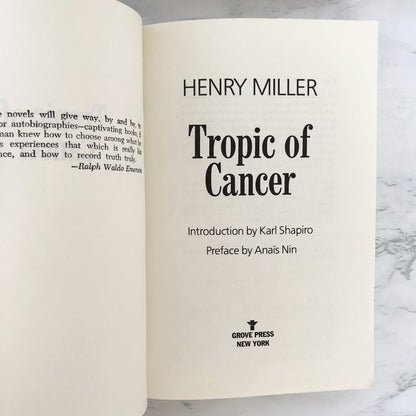 Tropic of Cancer by Henry Miller [TRADE PAPERBACK / 1994]