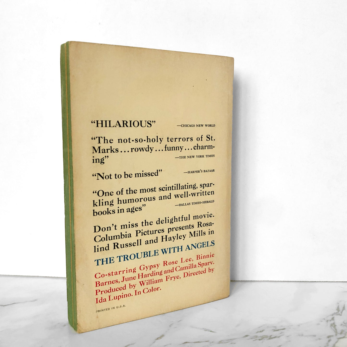 The Trouble With Angels by Jane Trahey [1966 PAPERBACK] - Bookshop Apocalypse