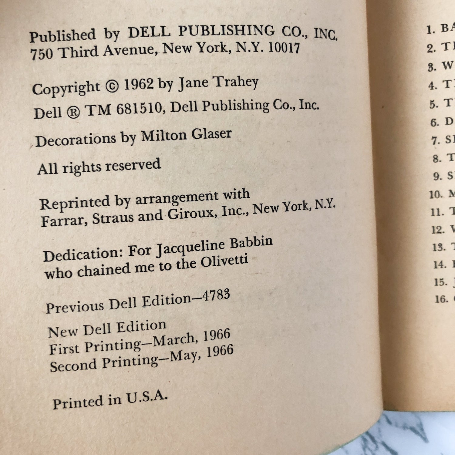 The Trouble With Angels by Jane Trahey [1966 PAPERBACK] - Bookshop Apocalypse