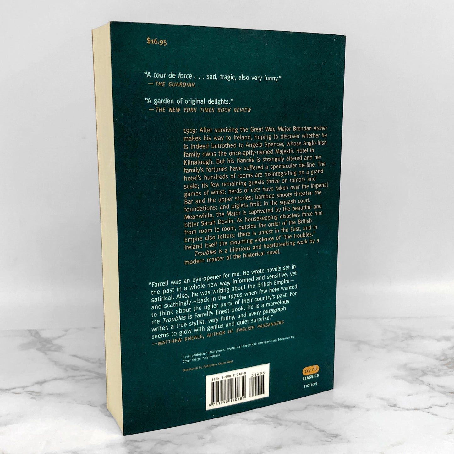 Troubles by J.G. Farrell [TRADE PAPERBACK] 2002 • NYRB