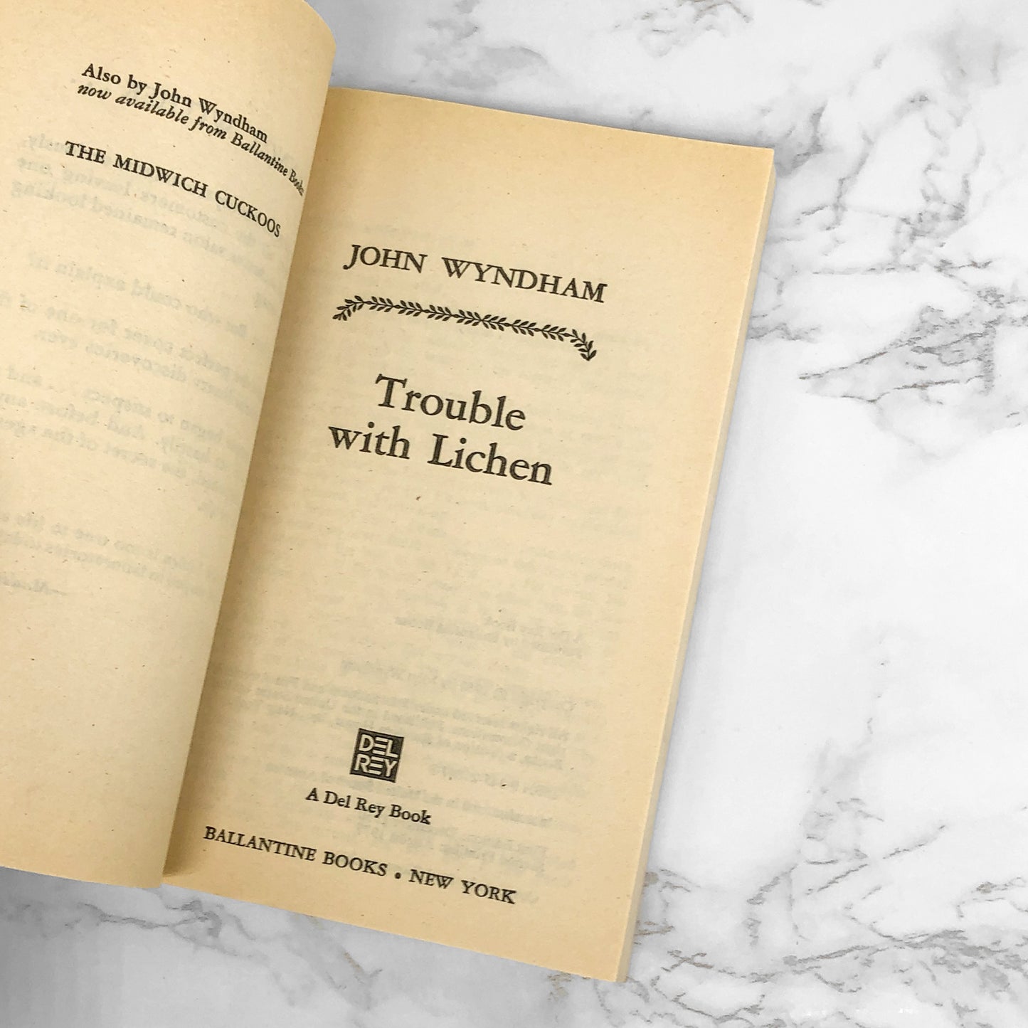 Trouble with Lichen by John Wyndham [FIRST EDITION PAPERBACK] 1977